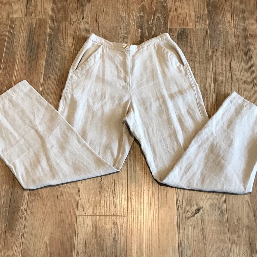 LLBean 100% Linen Pants